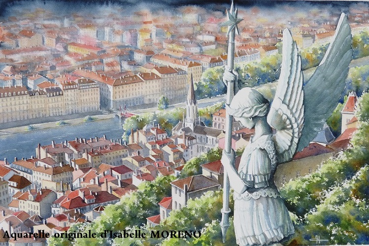 Lyon - L'ange de Fourvière 
