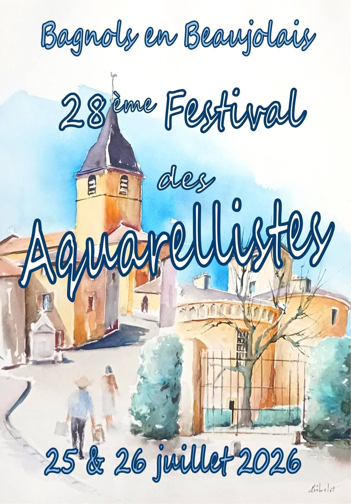 festival des aquarellistes à Bagnols en beaujolais.