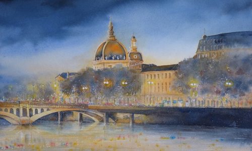 Lyon - Illuminations sur l'hotel dieu500