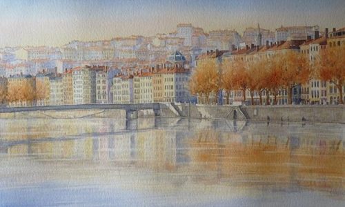 Lyon - La croix rousse, le pont de la feuillée 500