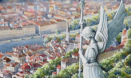 Lyon - L'ange de Fourvière 500